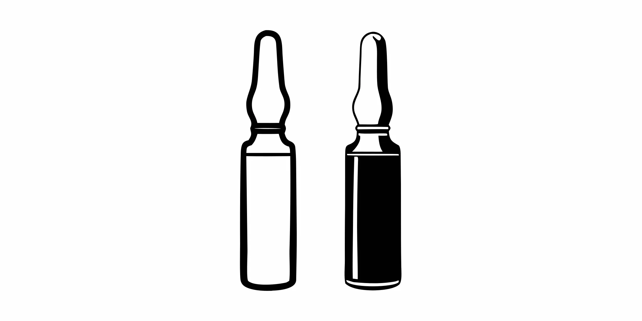 Luxury glass ampoules of beta-glucan serum on dark marble surface representing professional German skincare science