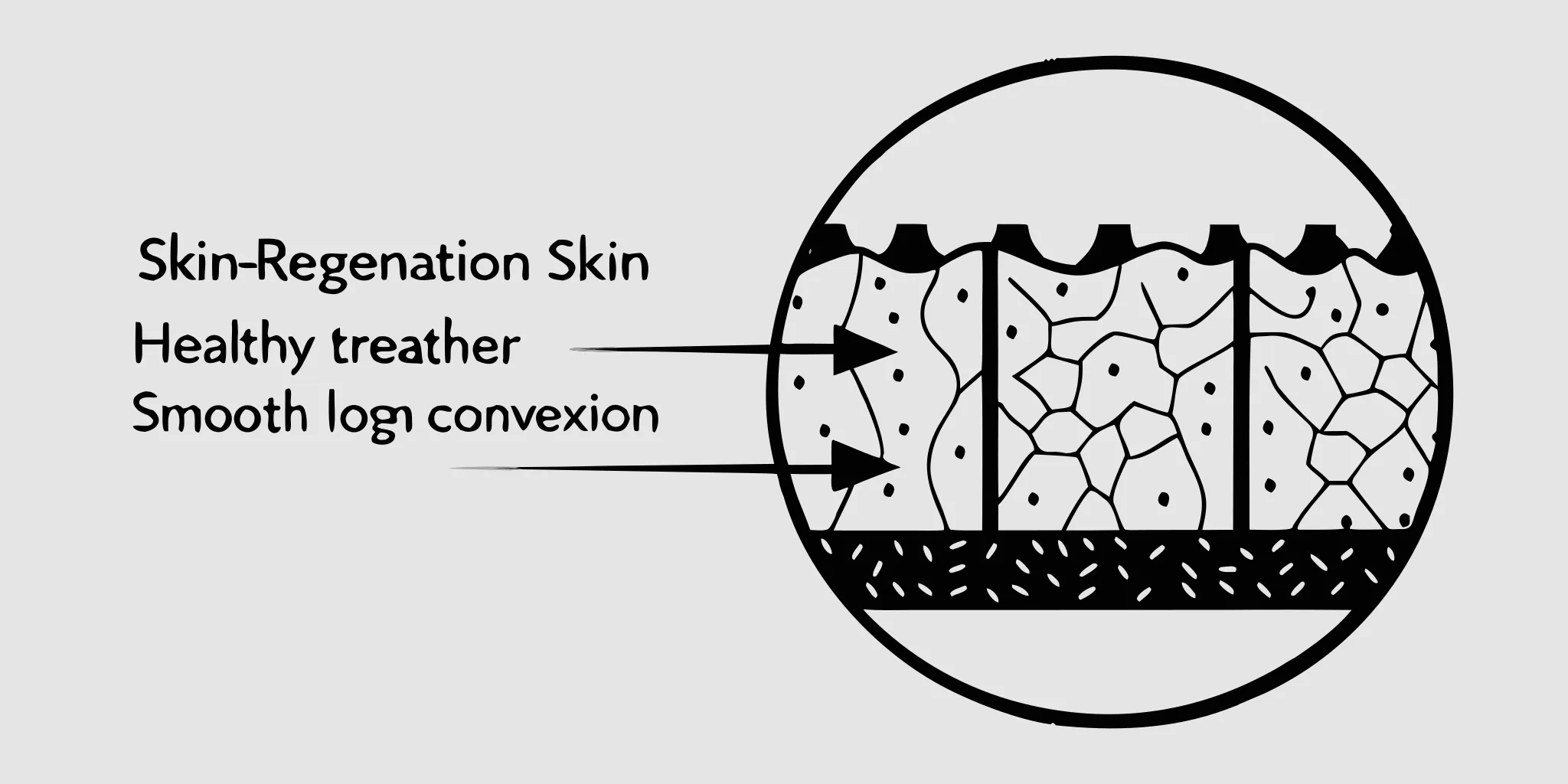 Healthy regenerating skin texture showing results of professional skincare recovery