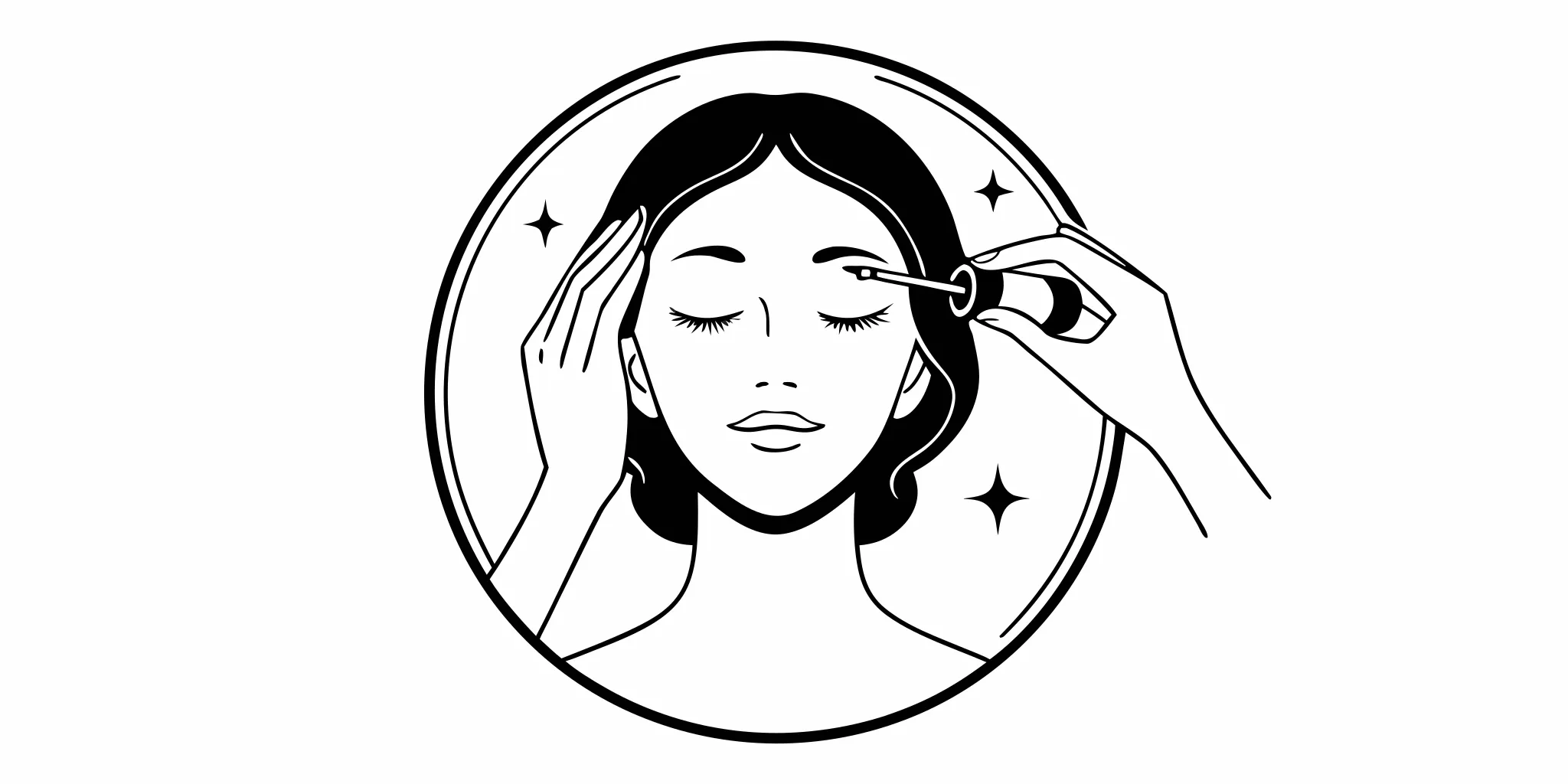 A woman in her 40s applying a BABOR anti-aging ampoule concentrate as part of her professional skincare routine