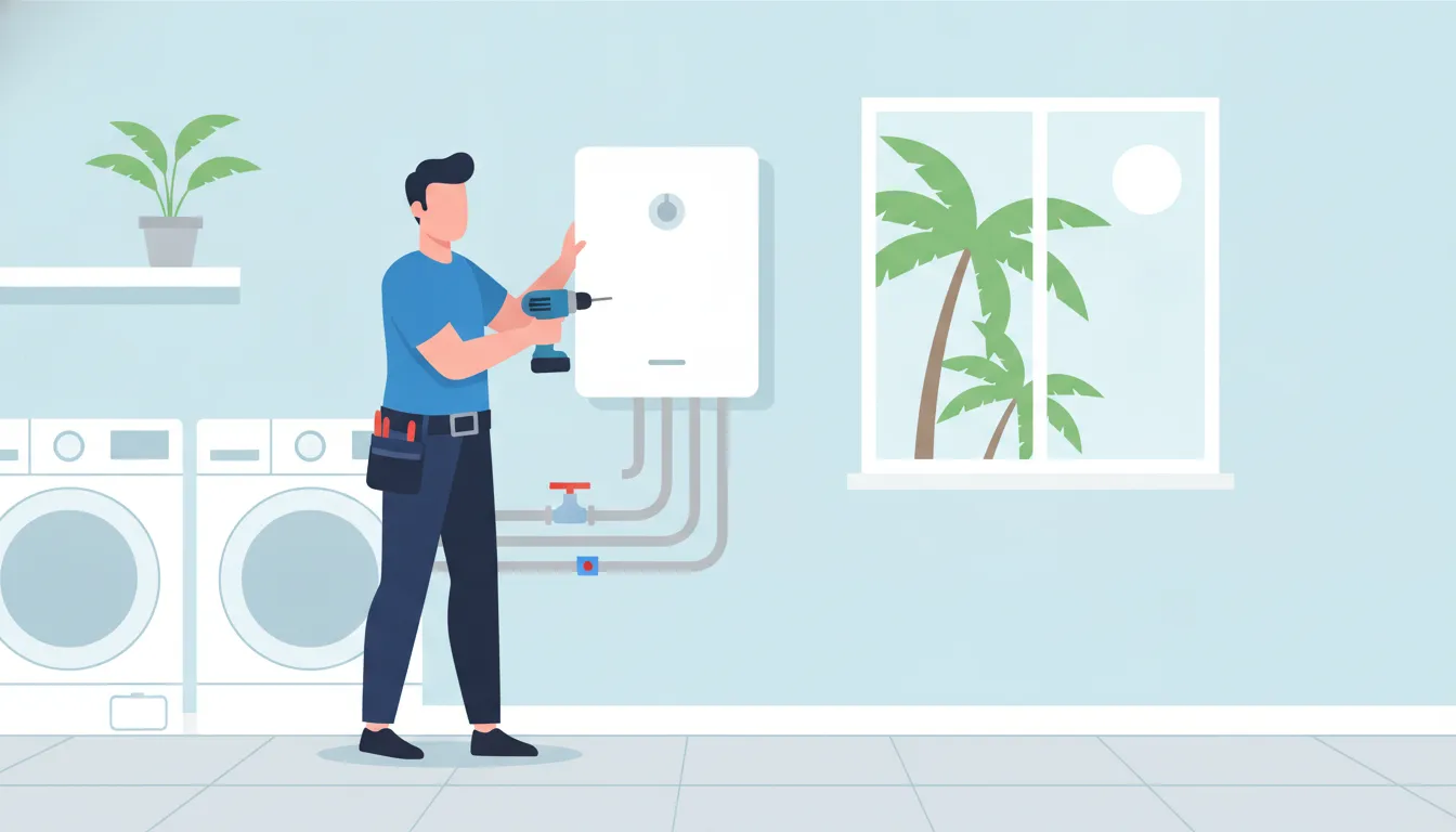 Tankless water heater installation option for Stuart Florida homeowners