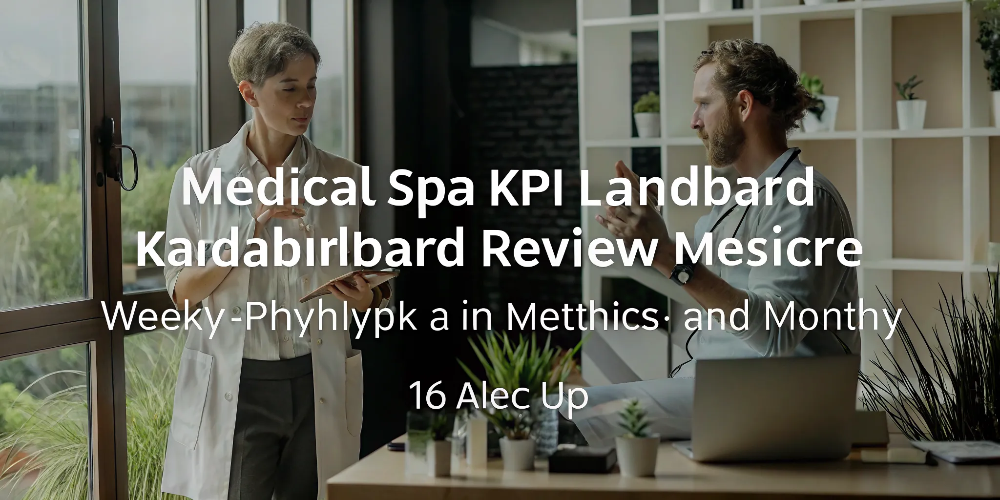 Weekly and monthly med spa KPI review rhythm dashboard