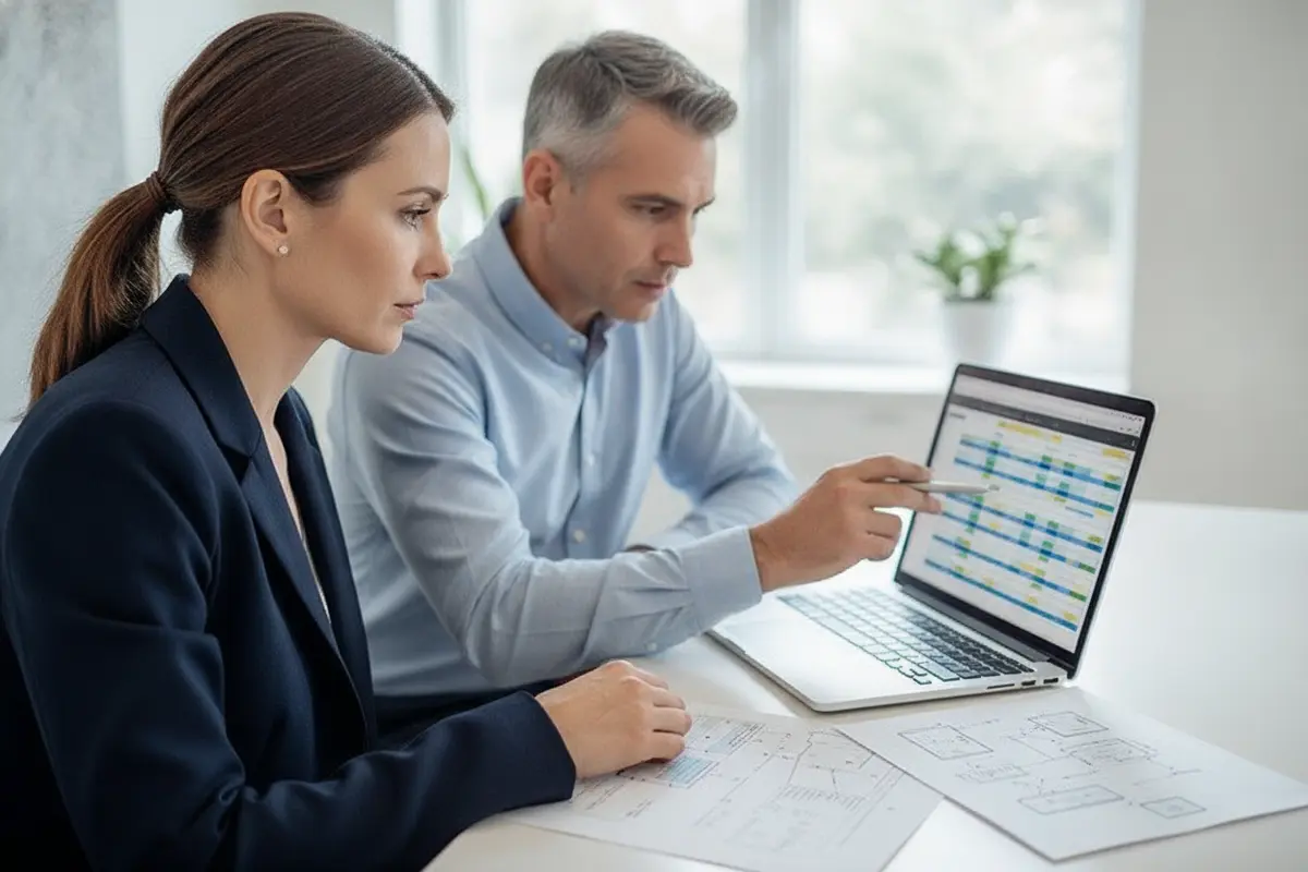 Medical spa owner reviewing an operating risk register