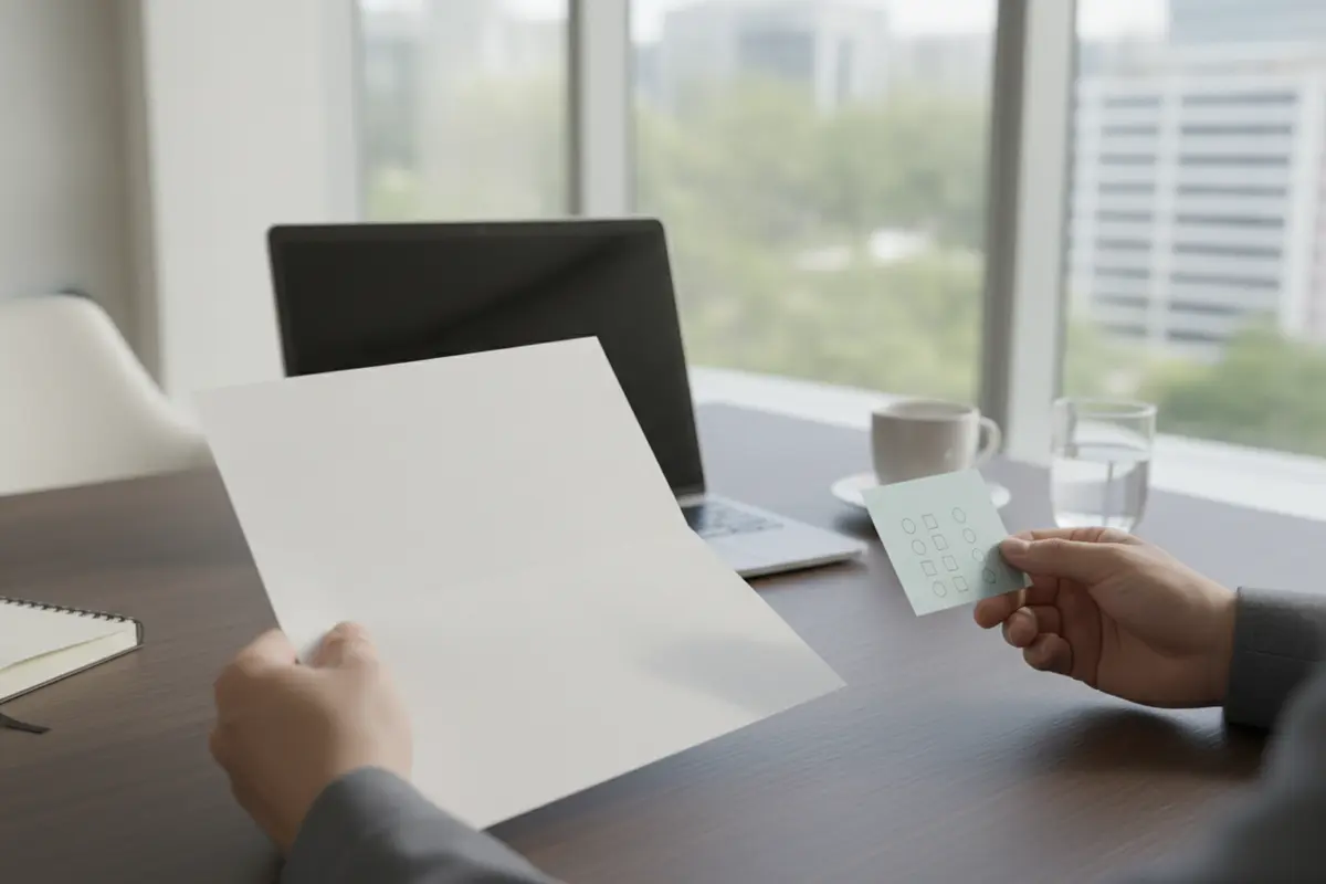 Owner reviewing operational questions alongside an MSO agreement
