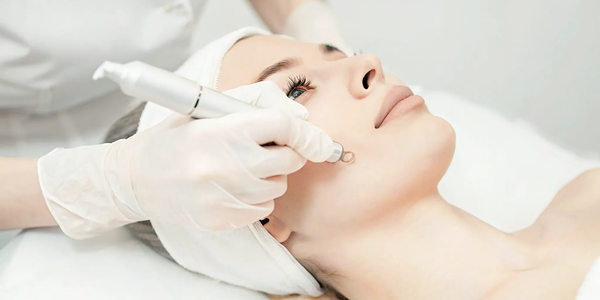Professional preparing tools for a personalized acne scar treatment plan