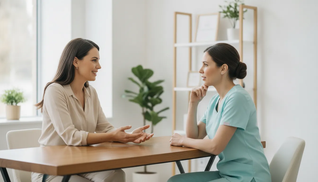 Patient consultation with a licensed medical spa professional