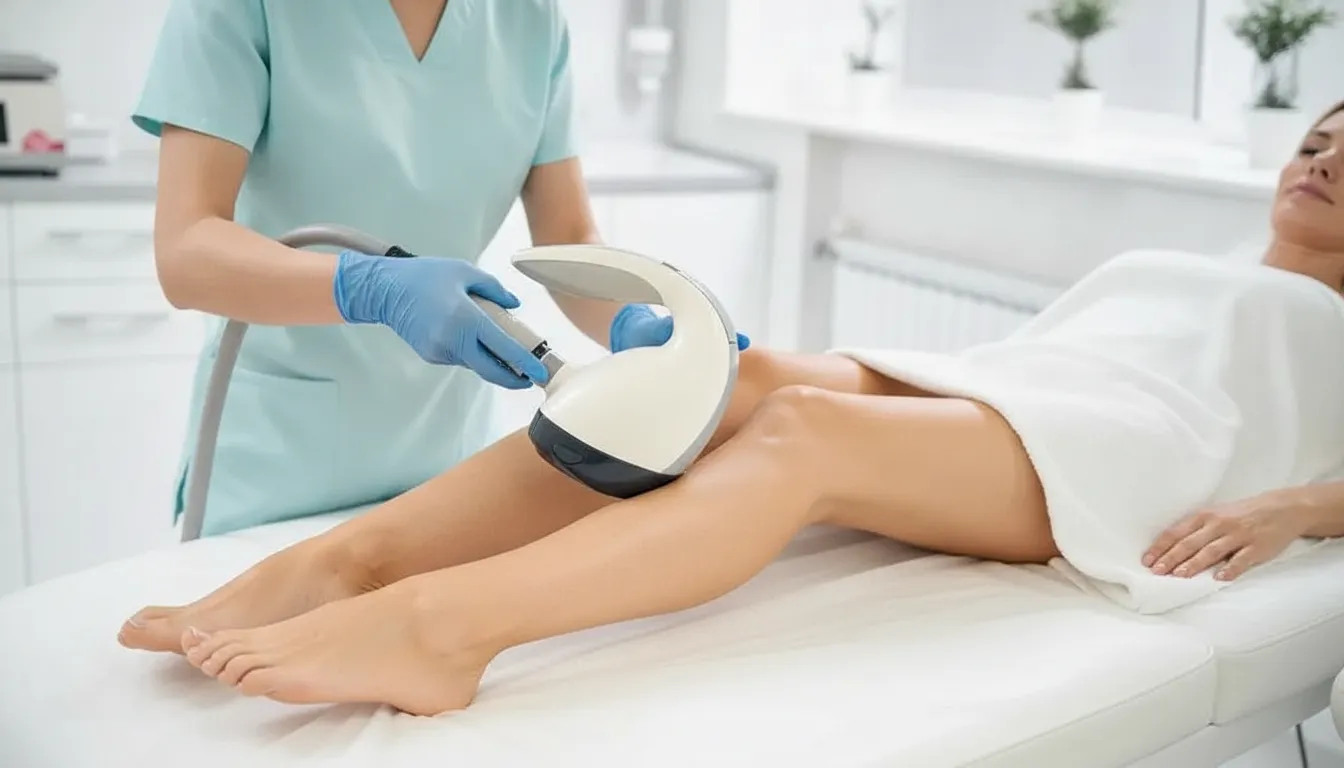 Laser hair removal treatment for PCOS in a private medical spa