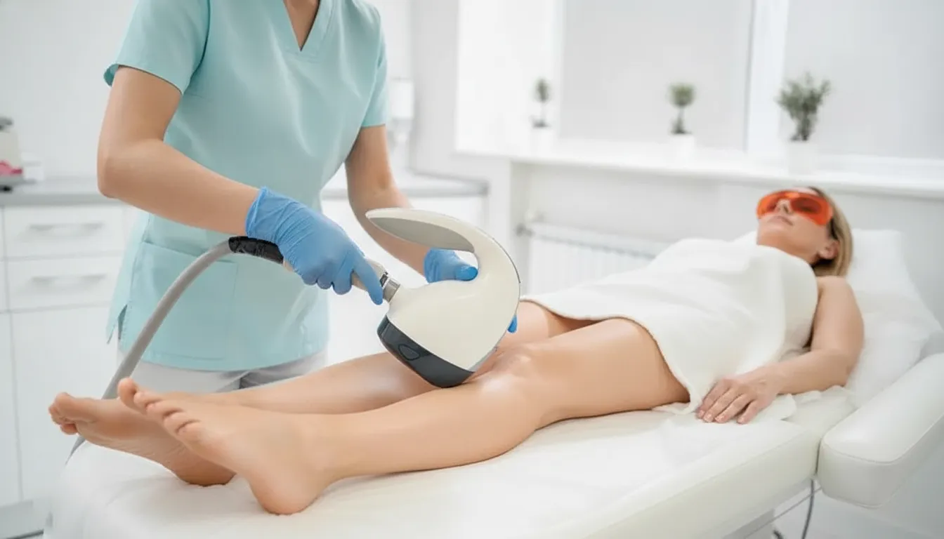 Candela laser hair removal treatment in a DFW medical spa