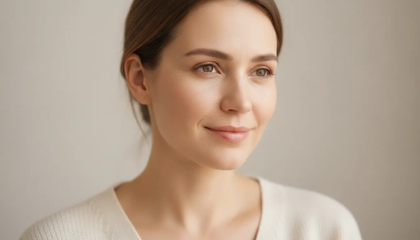 Natural skin texture during a skin rejuvenation consultation