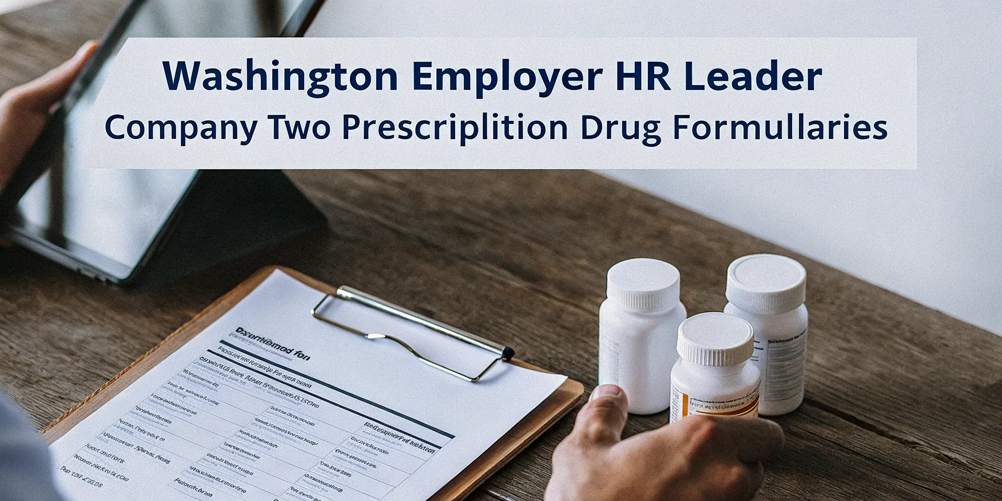 Washington employer comparing prescription formulary changes for an employer health plan