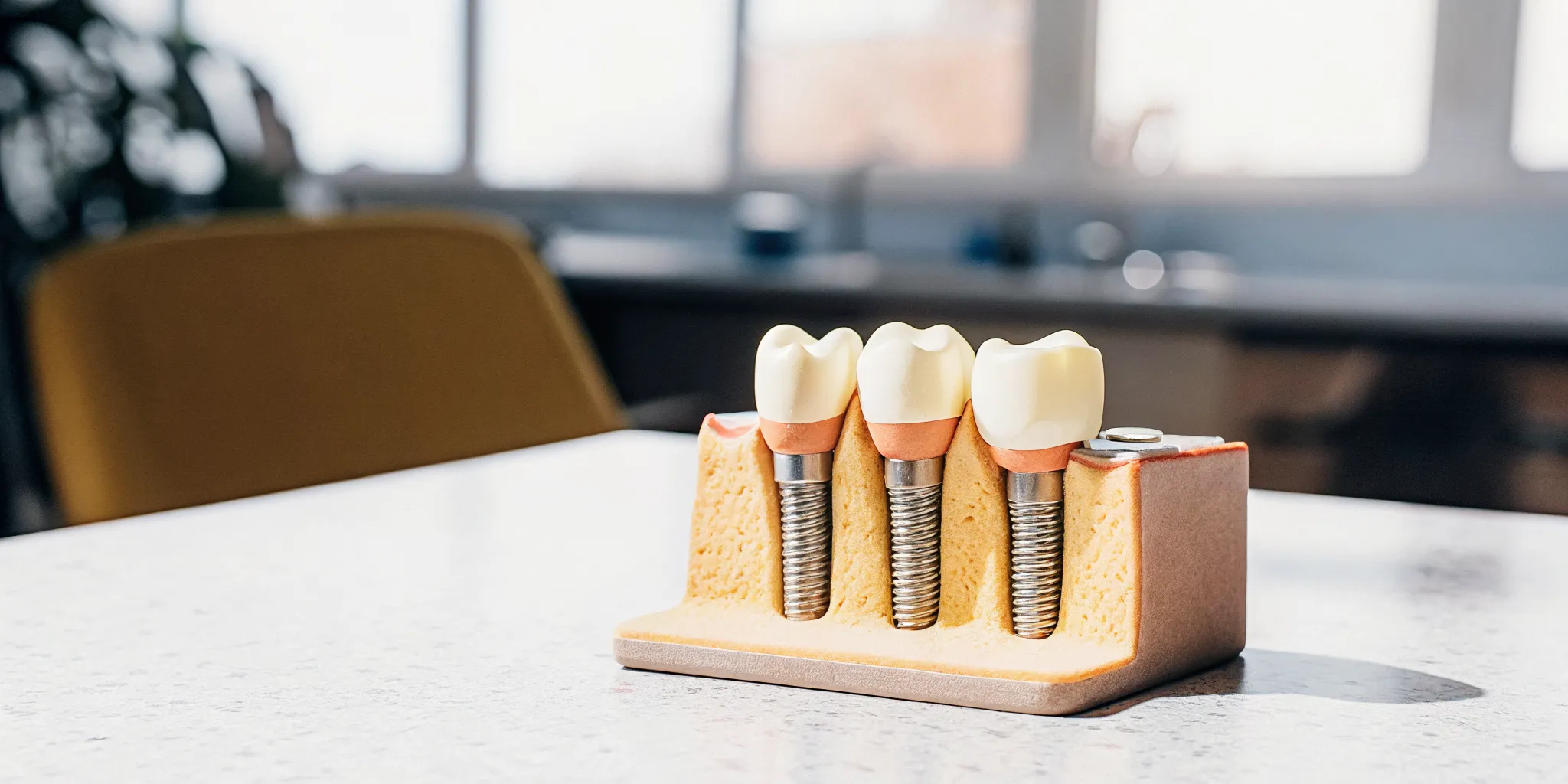 Mini dental implants and conventional dental implant models compared