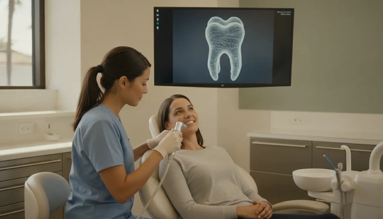 Digital dental imaging equipment used for precise implant planning in a modern San Diego dental office