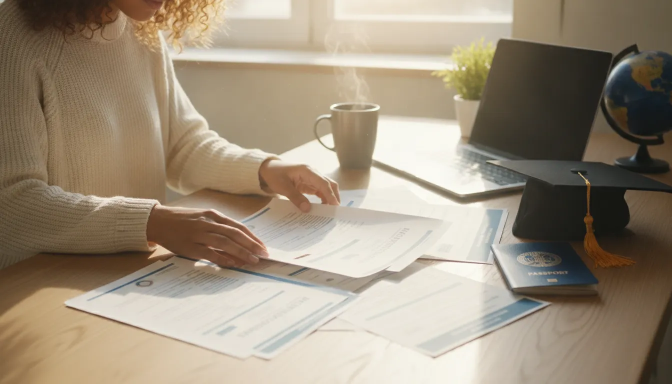 Graduate organizing records for the credential evaluation process
