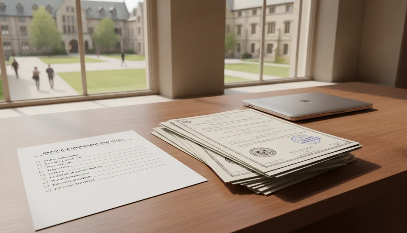 Graduate admissions checklist for credential evaluation planning