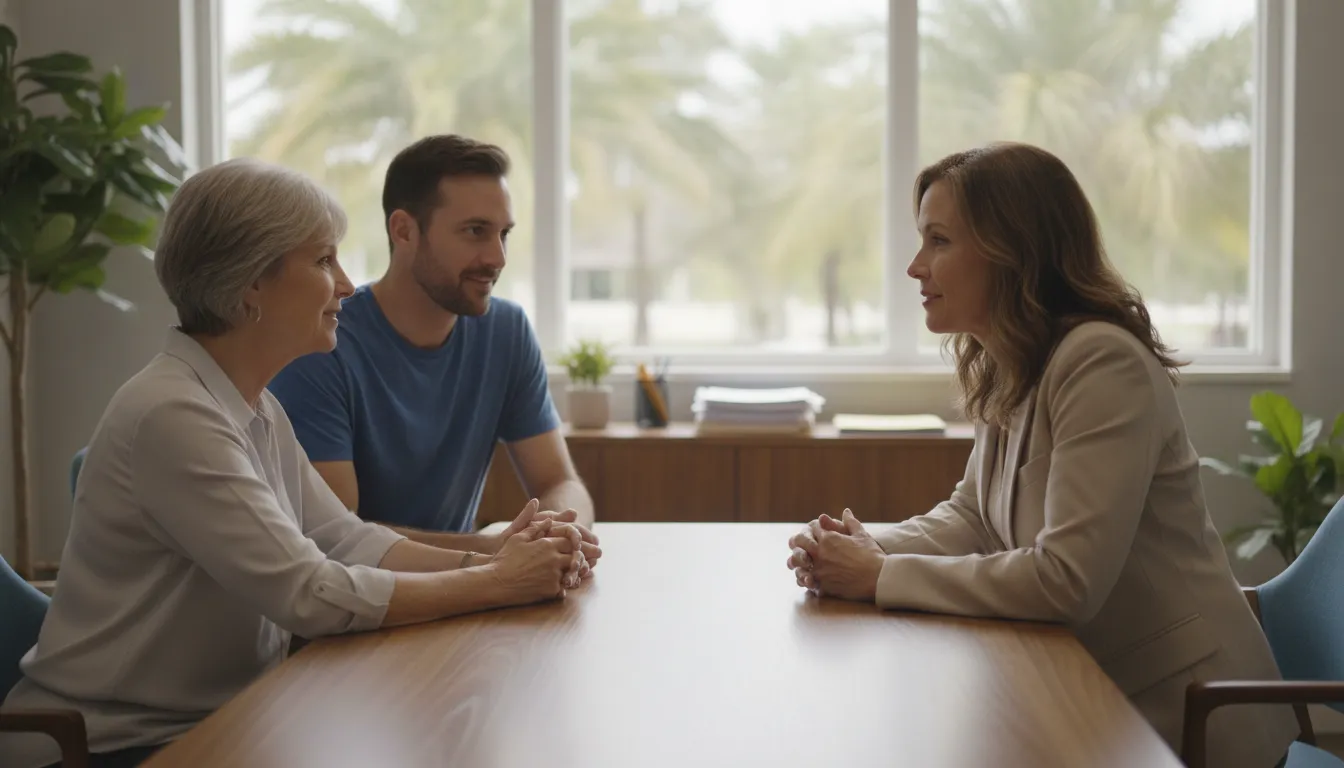 Attorney discussing a disability claim with a client