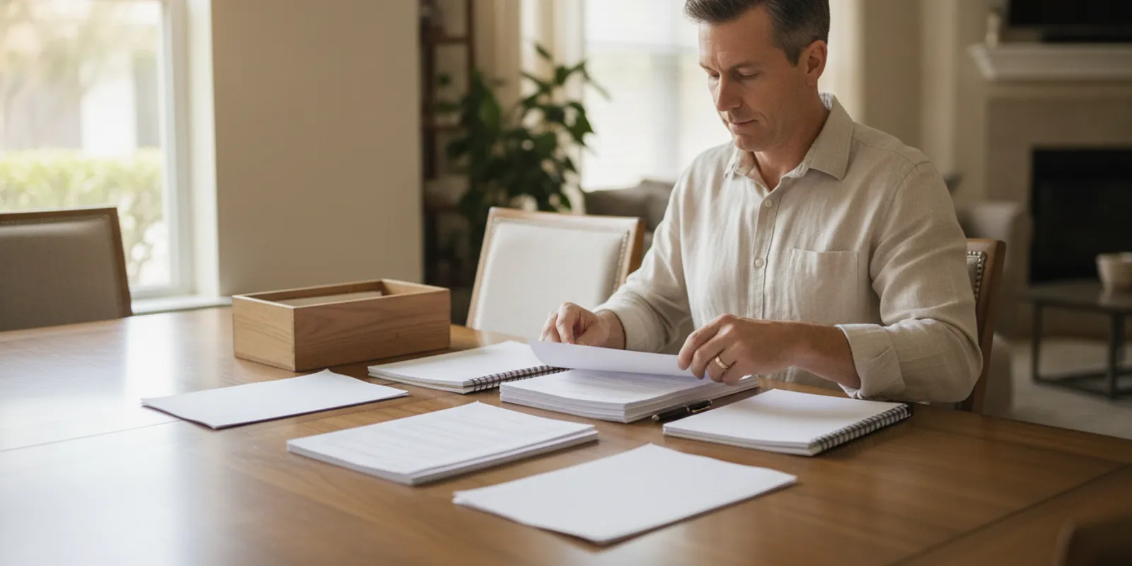 Applicant reviewing Social Security Disability paperwork with a support person