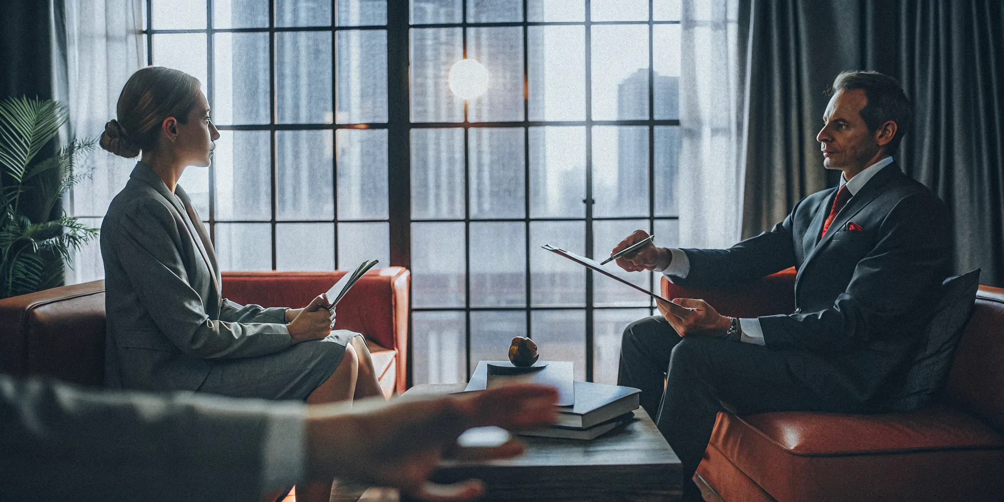 Client meets with a medical malpractice law firm for a free consultation.
