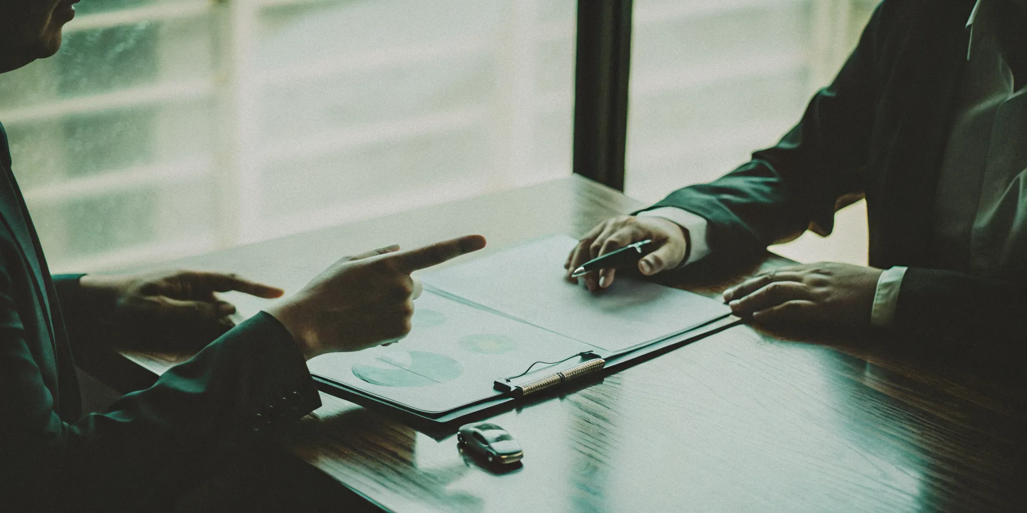 A client considering whether to hire a lawyer for a car accident settlement.