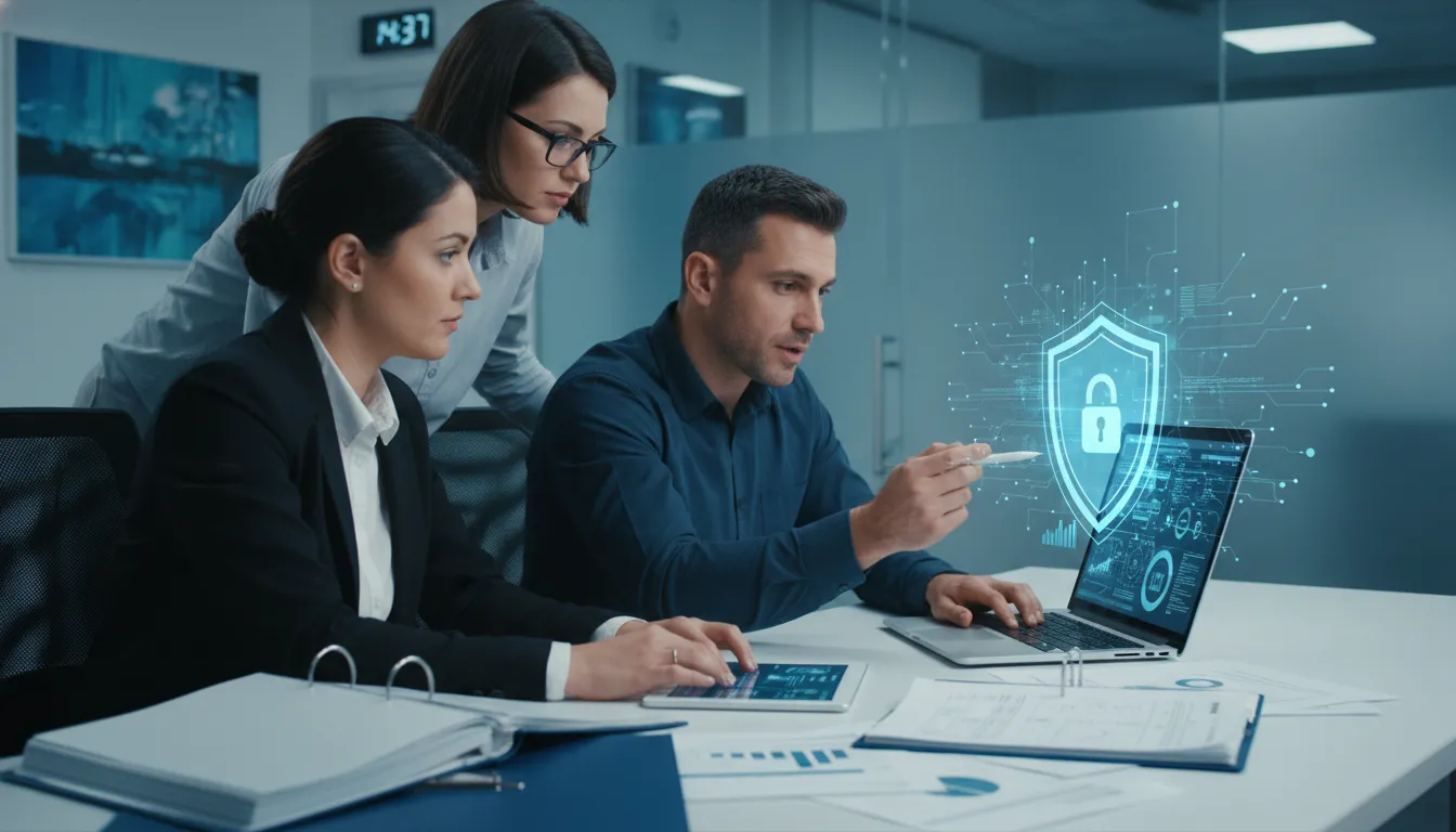 Business email compromise prevention for property managers reviewing vendor payment details