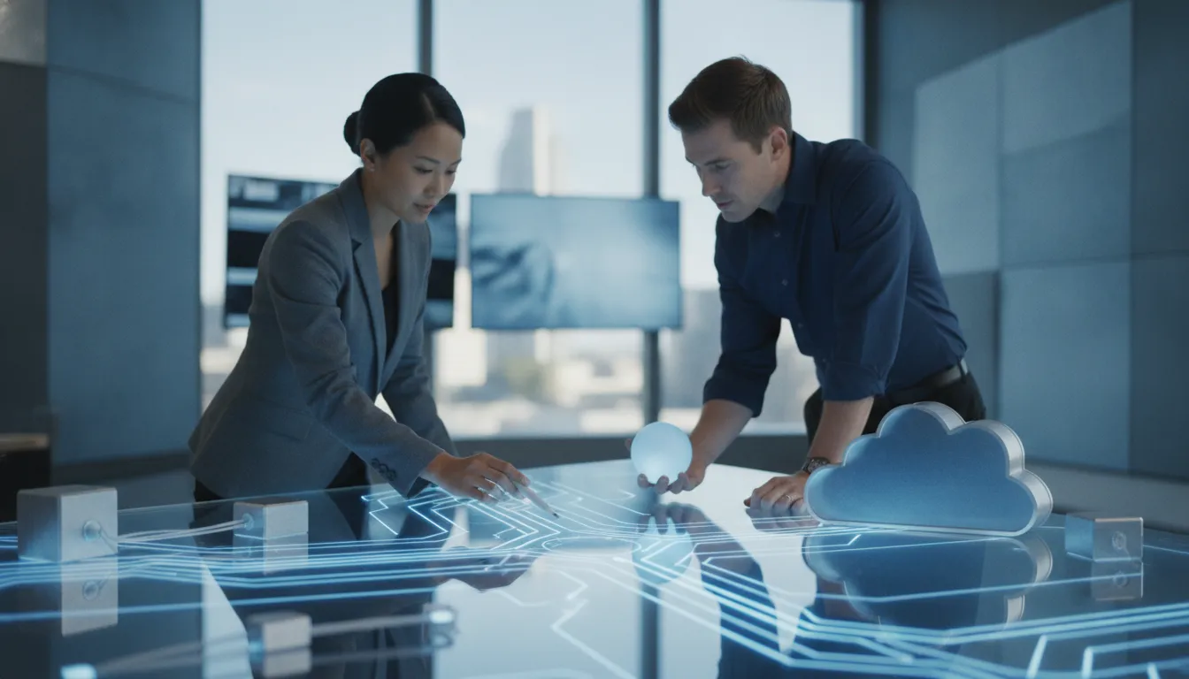 IT team reviewing a secure cloud environment decision for a contractor