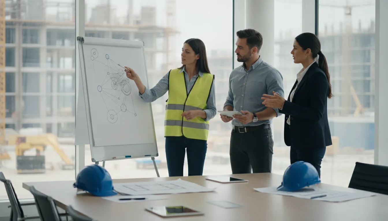 Technology planning meeting for a Central Texas engineering and manufacturing business