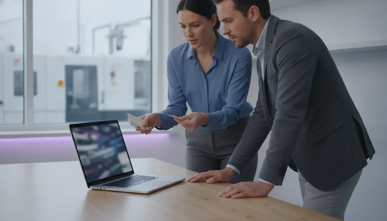 IT and operations leaders reviewing SaaS access and application ownership in a manufacturing office