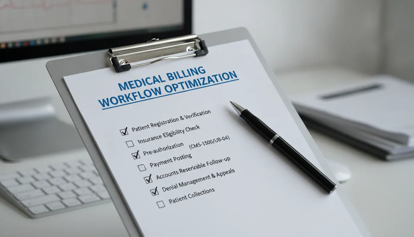 A professional U.S.-based medical billing checklist for behavioral health practices.