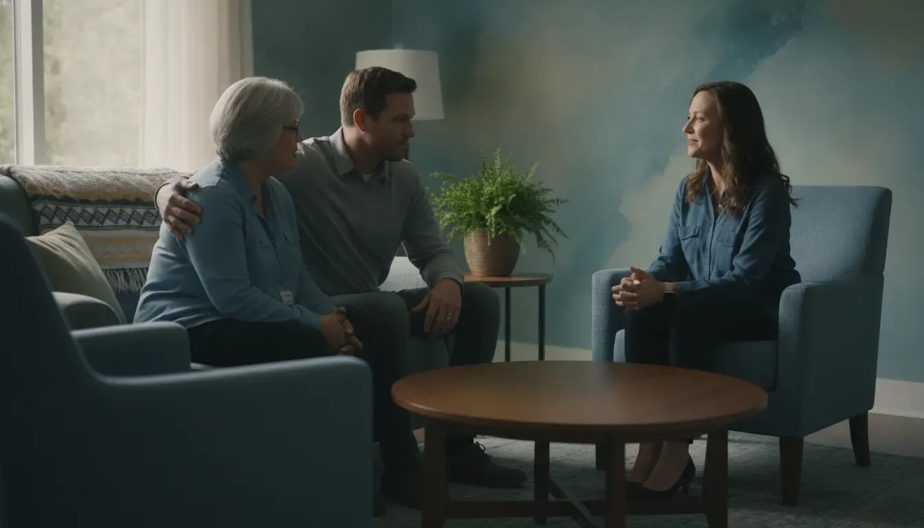 Family support conversation in a calm Sarasota outpatient setting