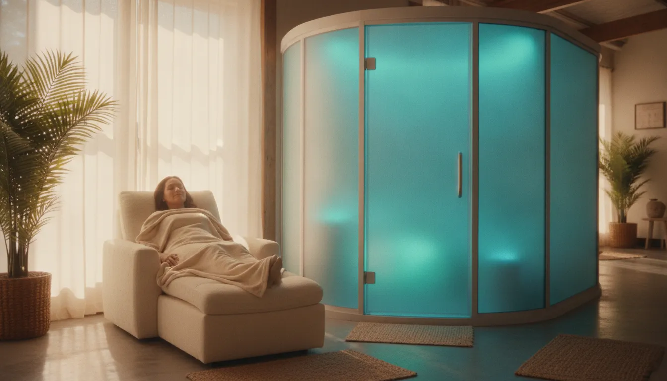 Calm sensory float therapy setting in Sarasota