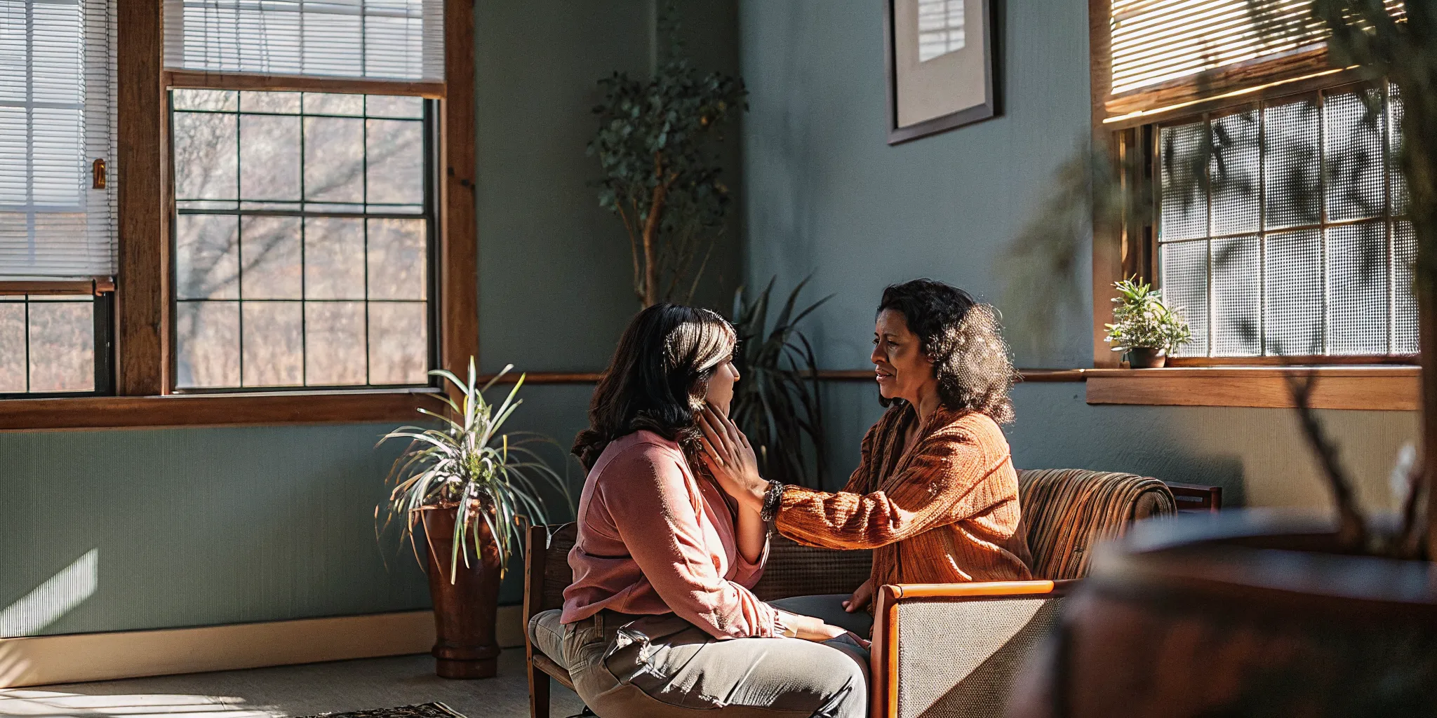 A calm, supportive outpatient counseling session at CenterPointe in Sarasota