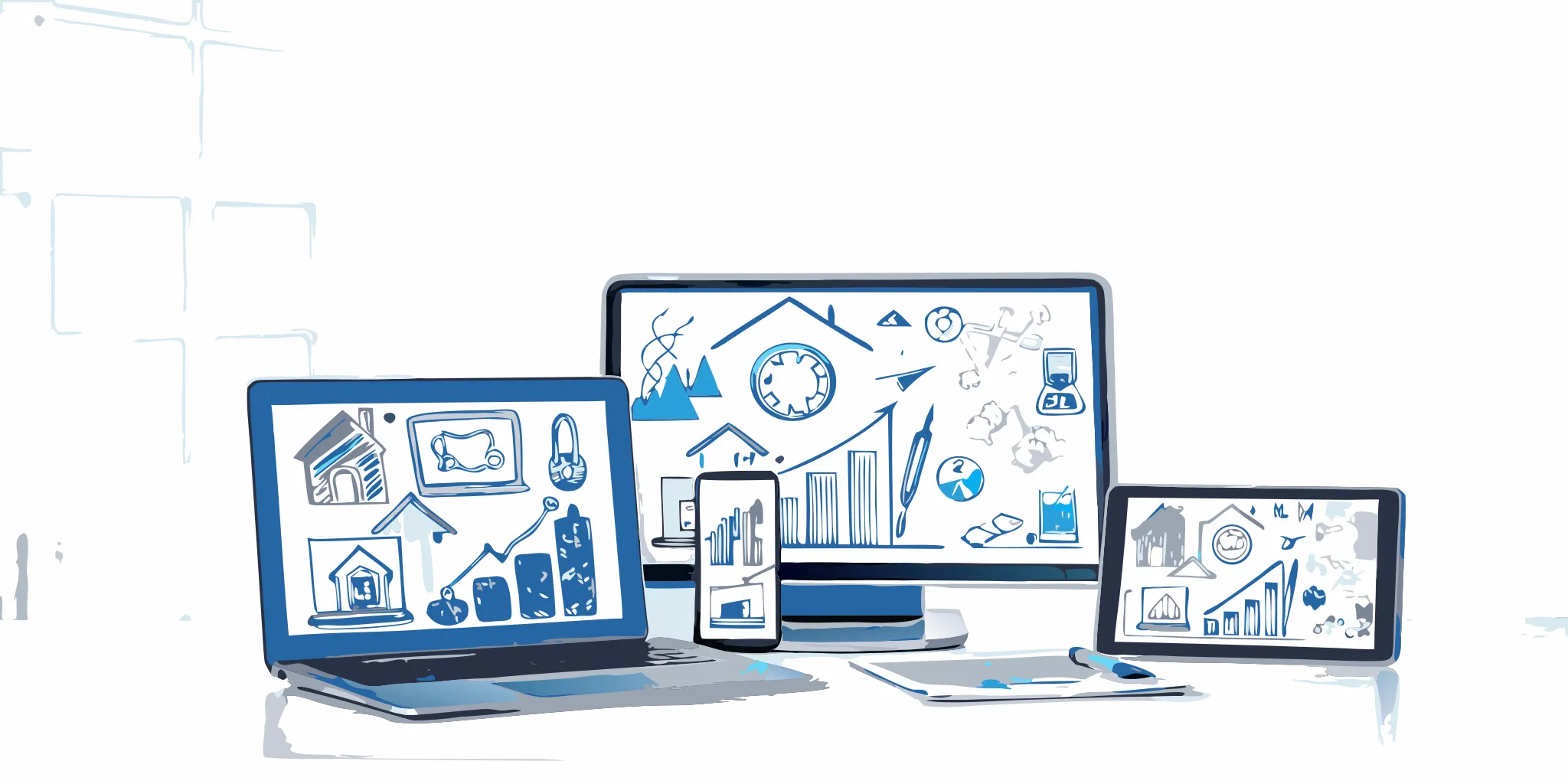 Affordable real estate brokerage software for small teams on various devices.