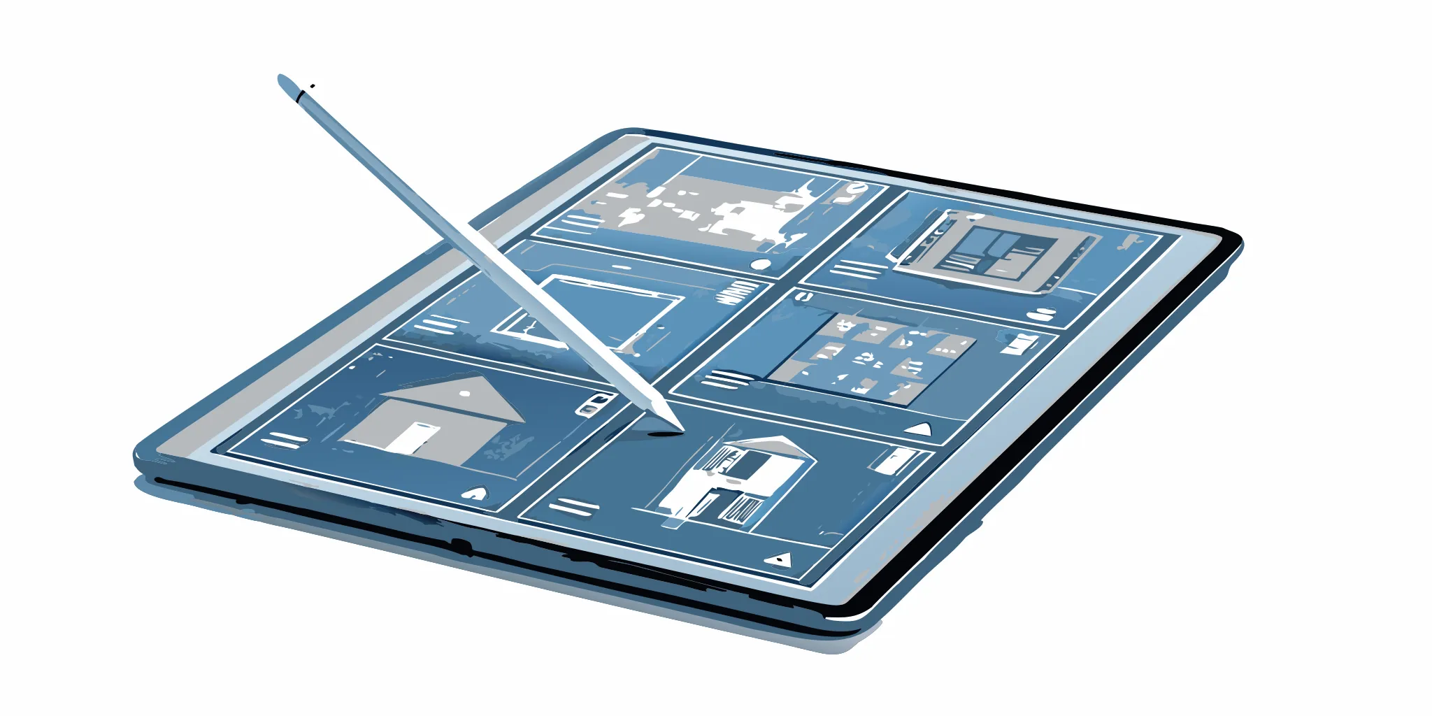 Real estate eSignature software on a tablet with a stylus for signing a digital contract.