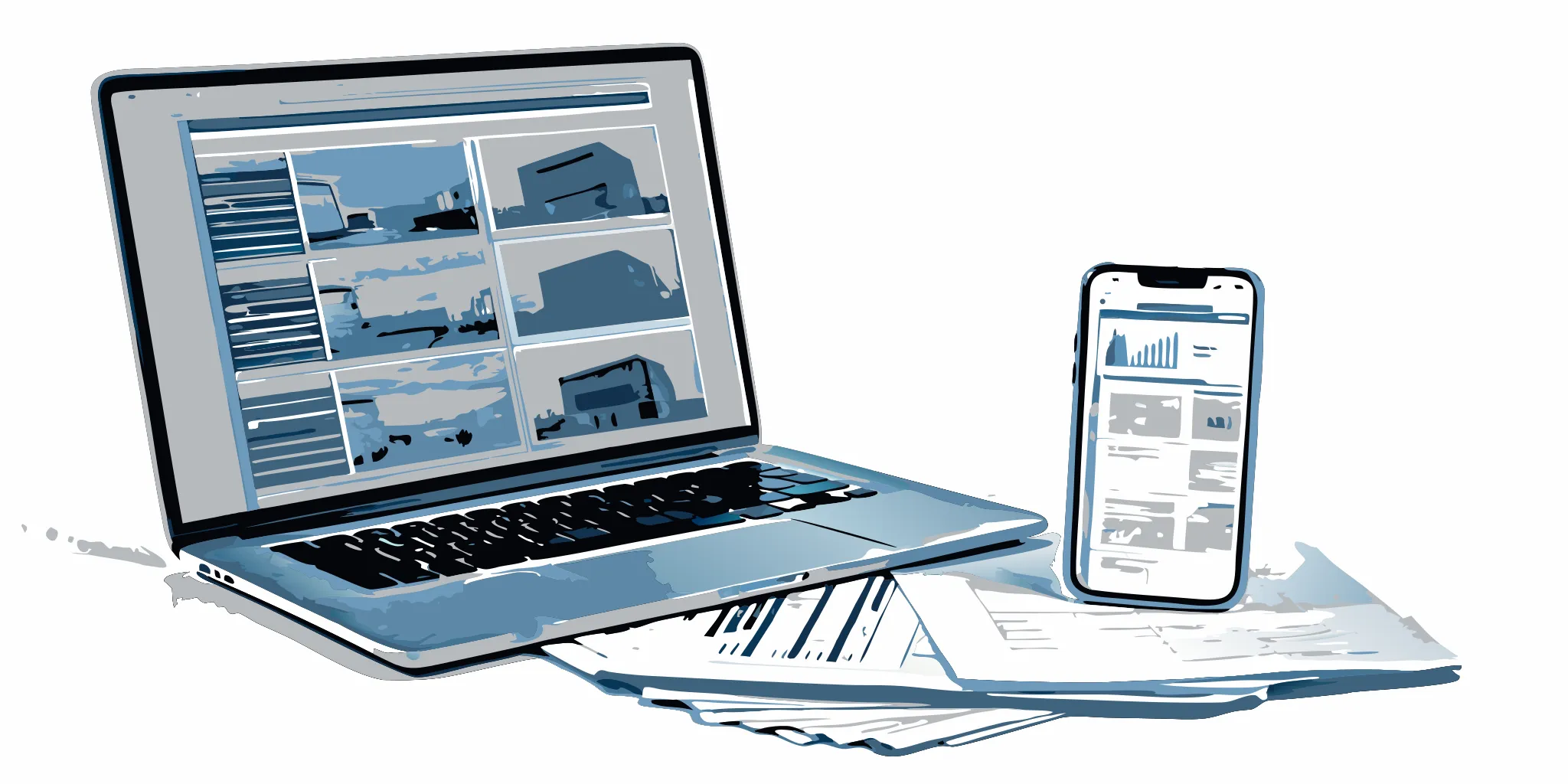 The best transaction coordinator software for real estate displayed on a laptop and smartphone.