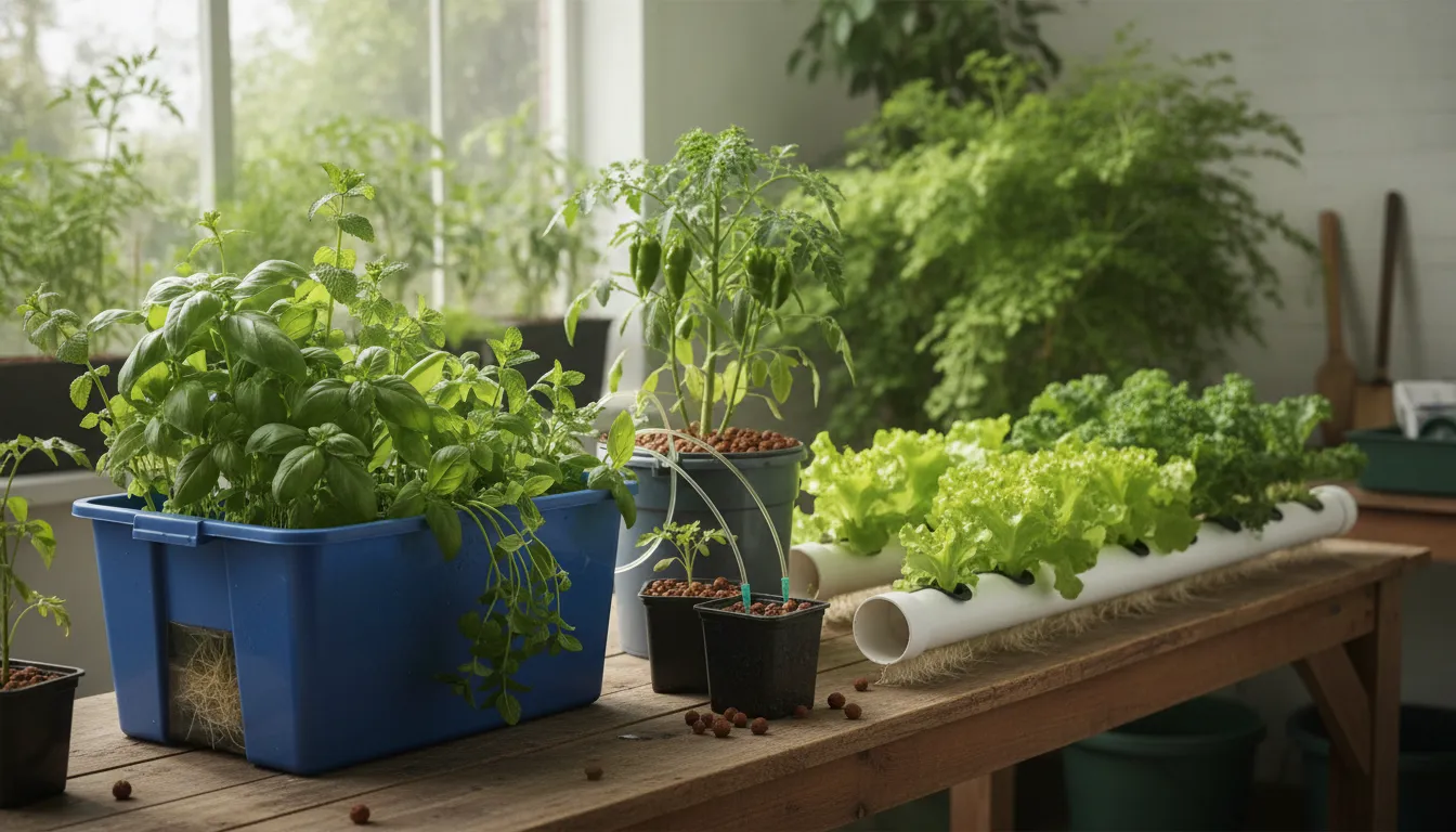 Hydroponic system designs for herbs and leafy greens