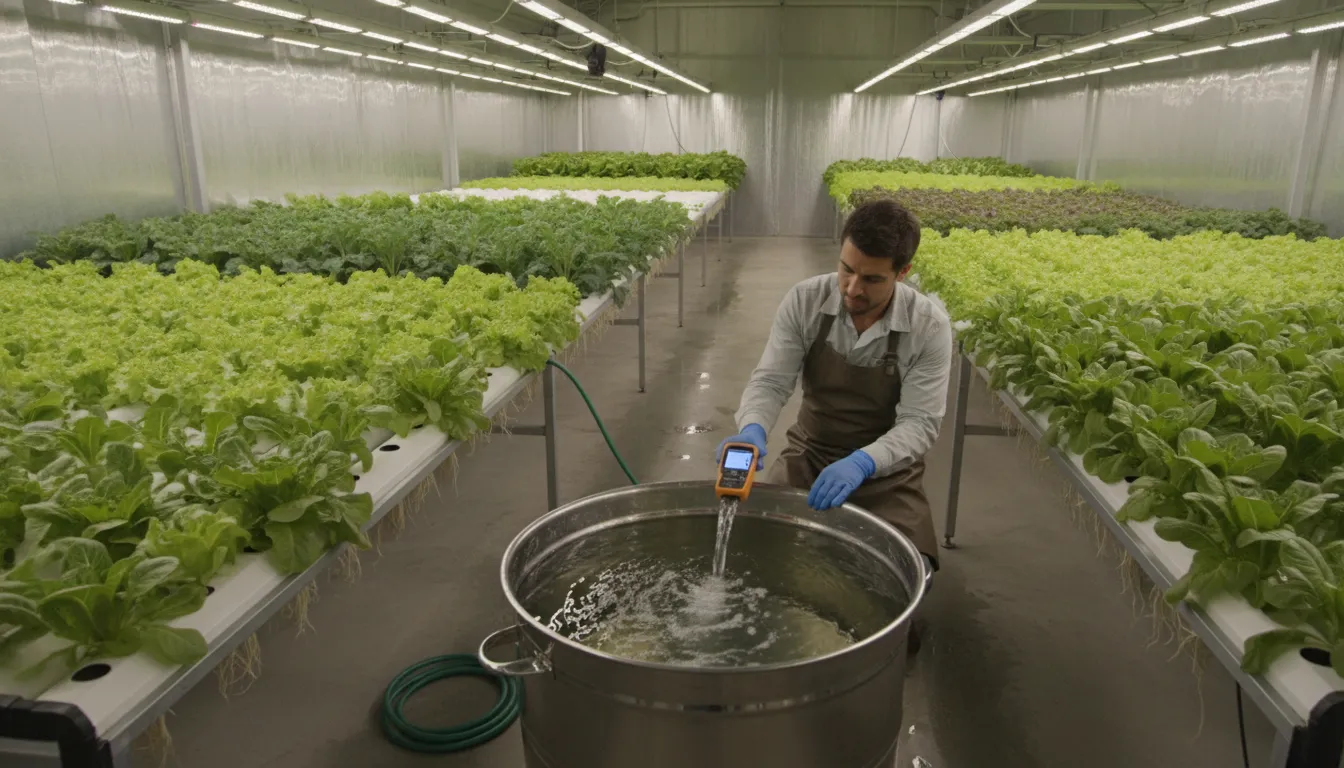 Grower following how often to change hydroponic reservoir water guidance