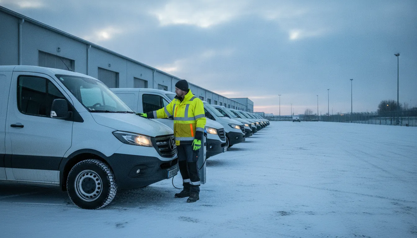 The EDGE stowed with an electric fleet winter kit