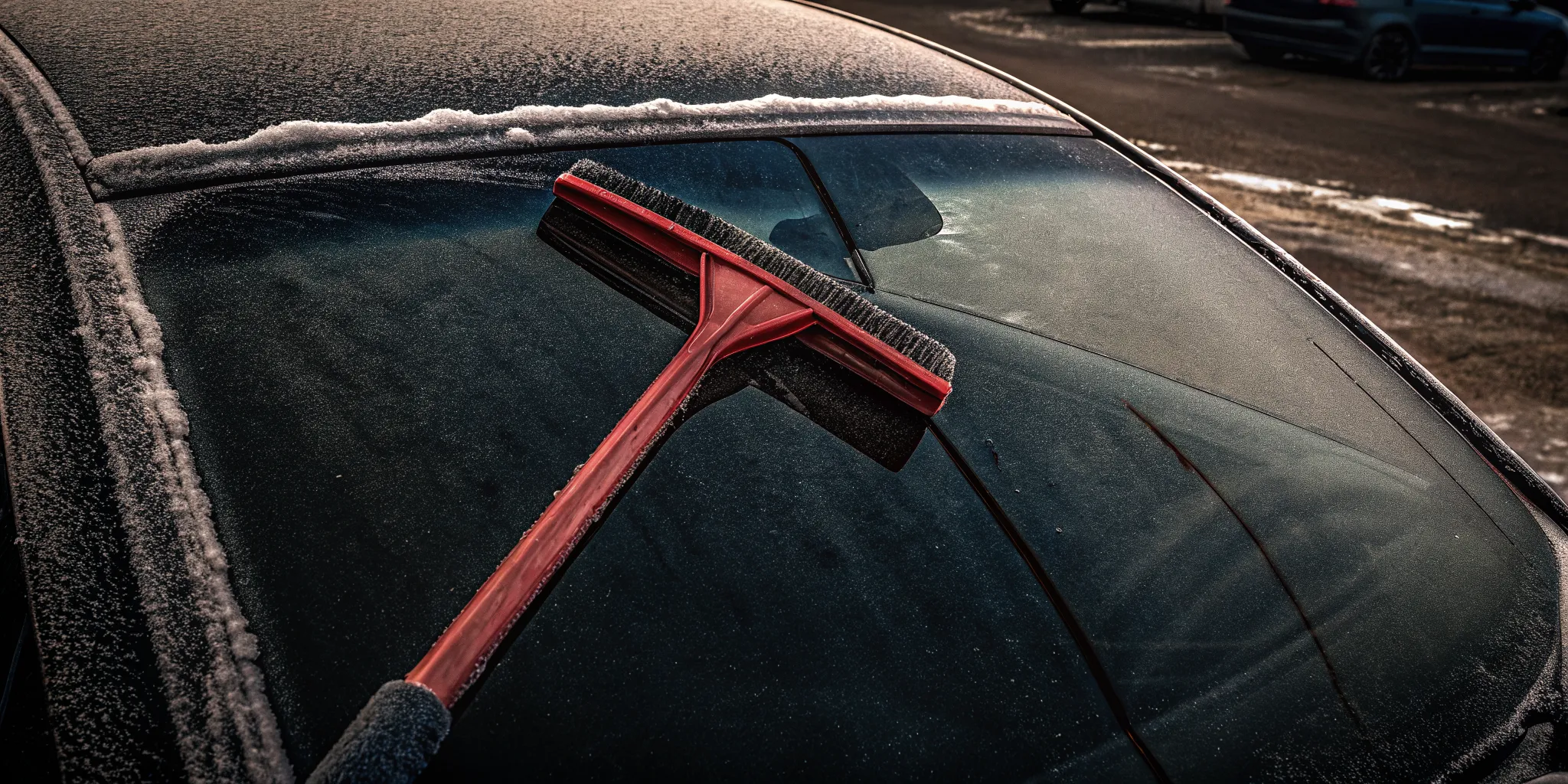 Customized winter scraper prepared as a practical B2B promotional gift