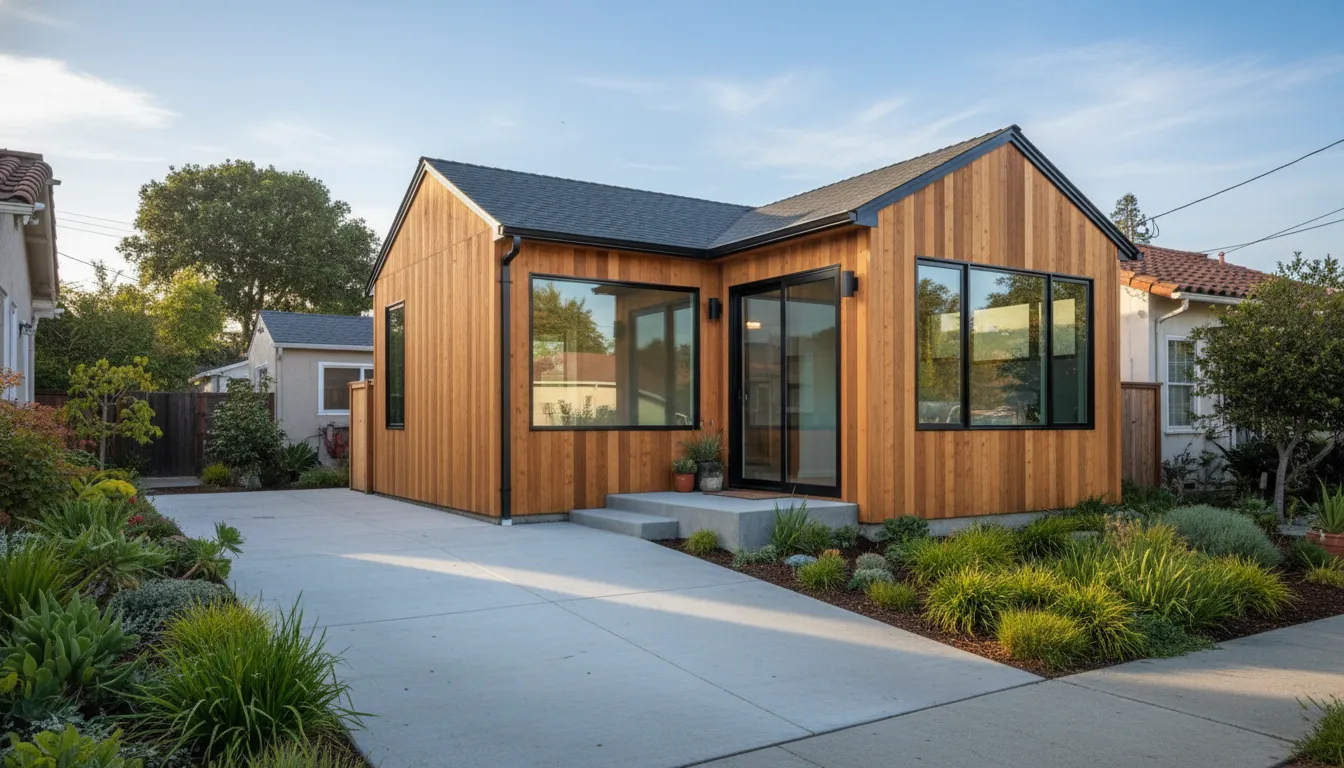 Garage conversion construction for a Bay Area accessory dwelling unit