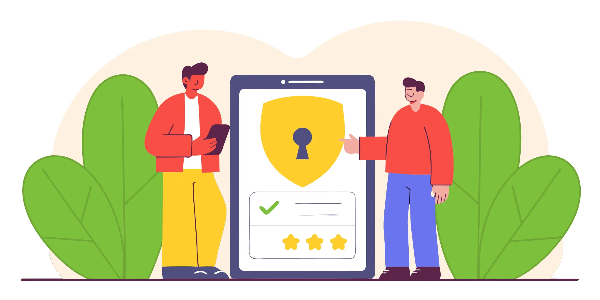 Device-bound identity complemented by human verification