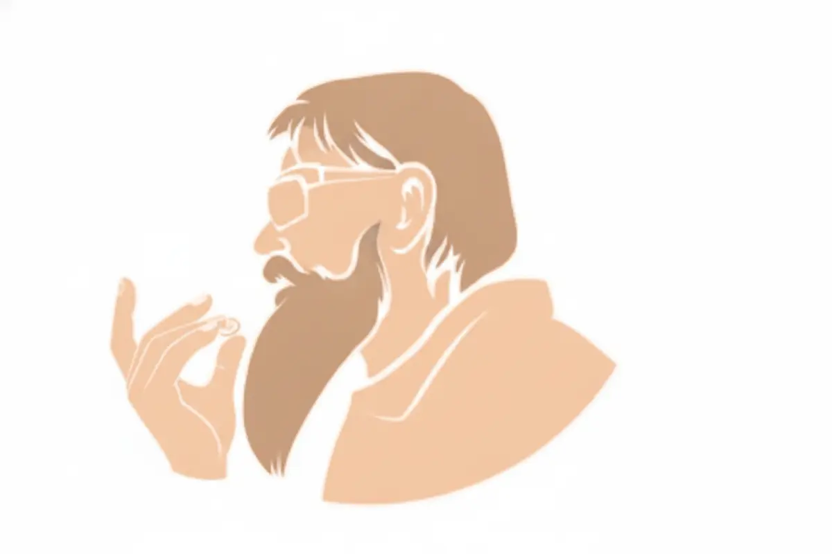 A small amount of balm warmed between fingertips before applying to the skin beneath a beard