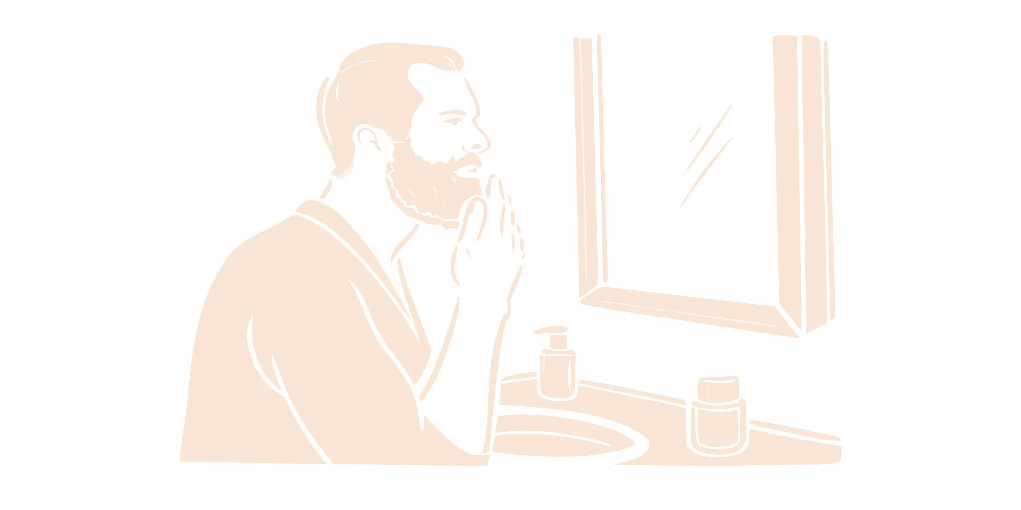 Beard dandruff care routine with DALYSMOOTH beard balm