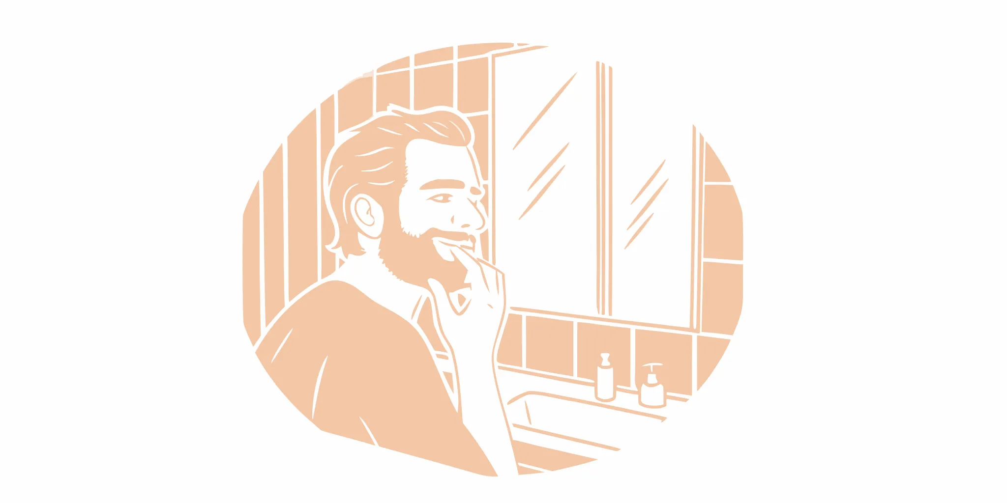 Skin-first beard care routine for men using DALYSMOOTH tallow balm