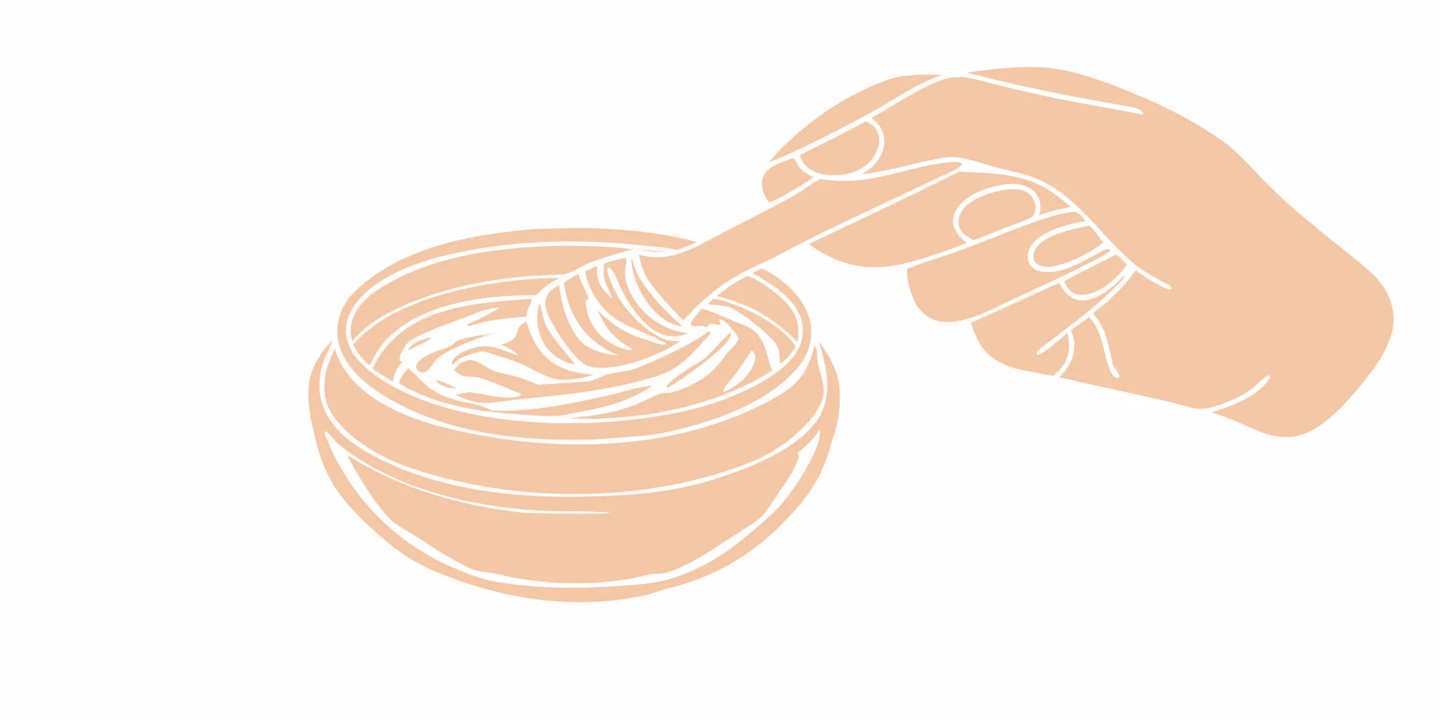 Scooping a thick portion of DALYSMOOTH beef tallow skin balm