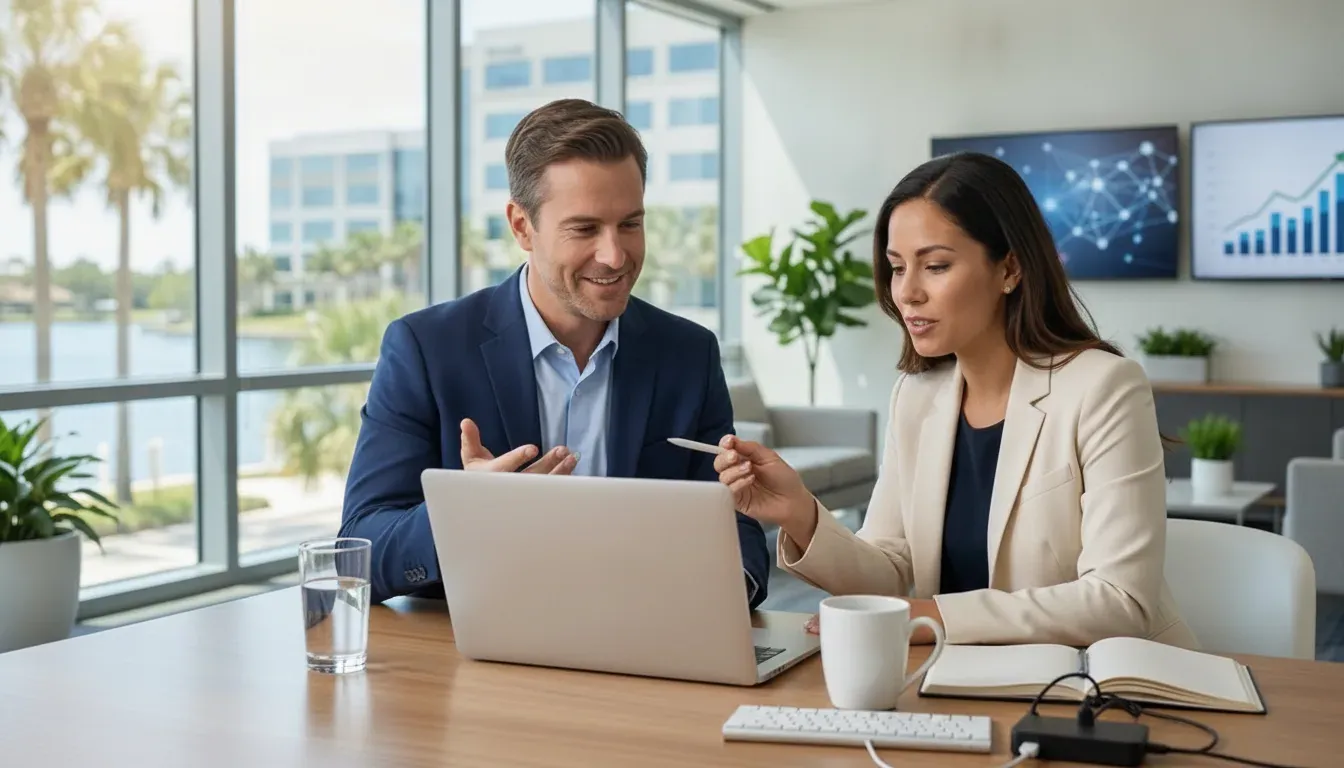 IT administrator and business leader reviewing shared mailbox access controls