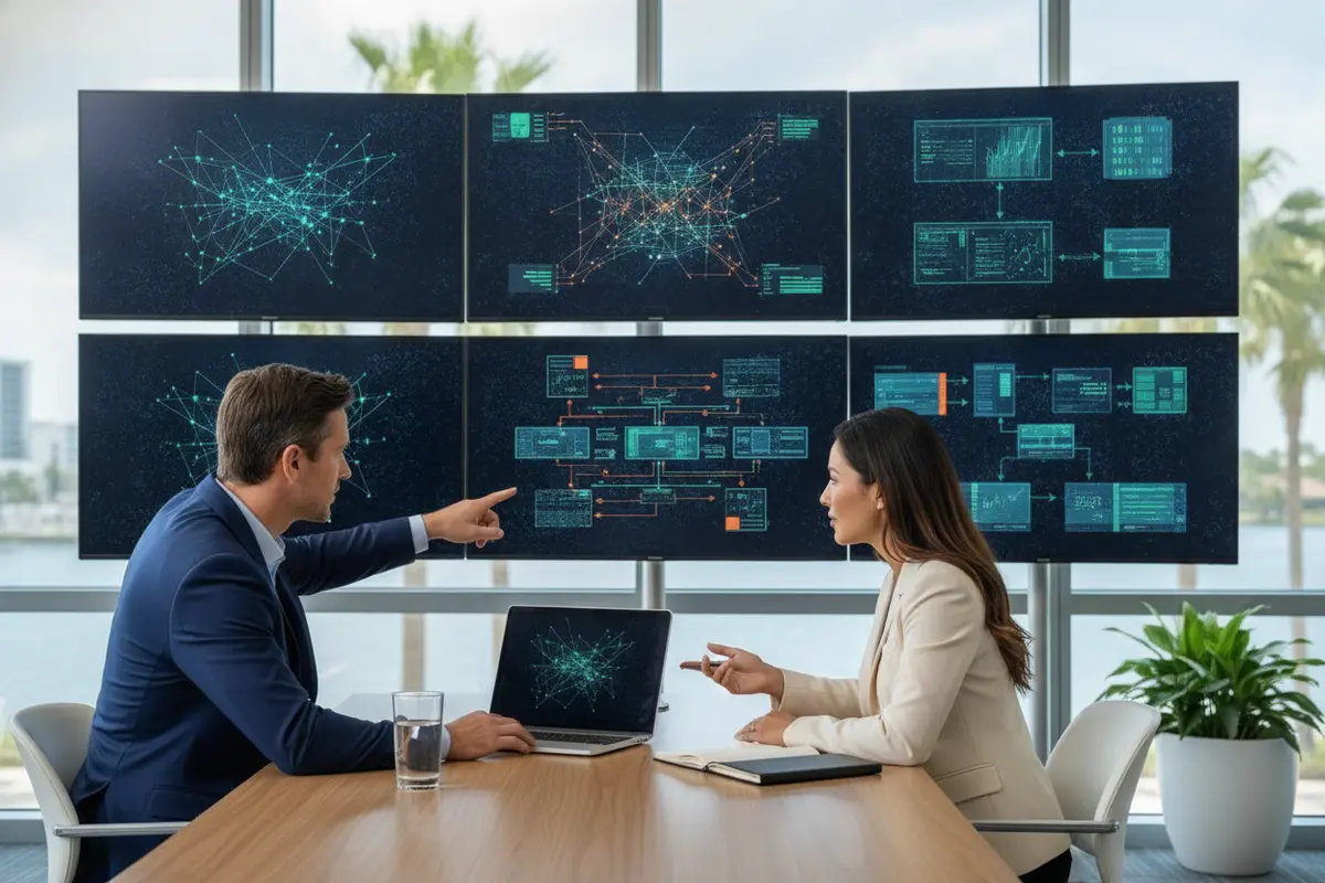 Business IT team reviewing an isolated ransomware recovery environment