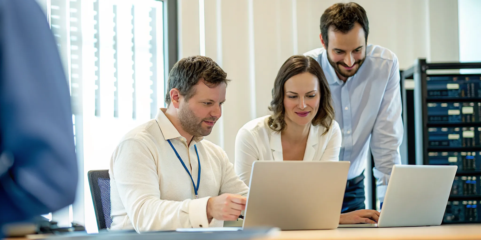 Business team conducting an IT continuity tabletop exercise