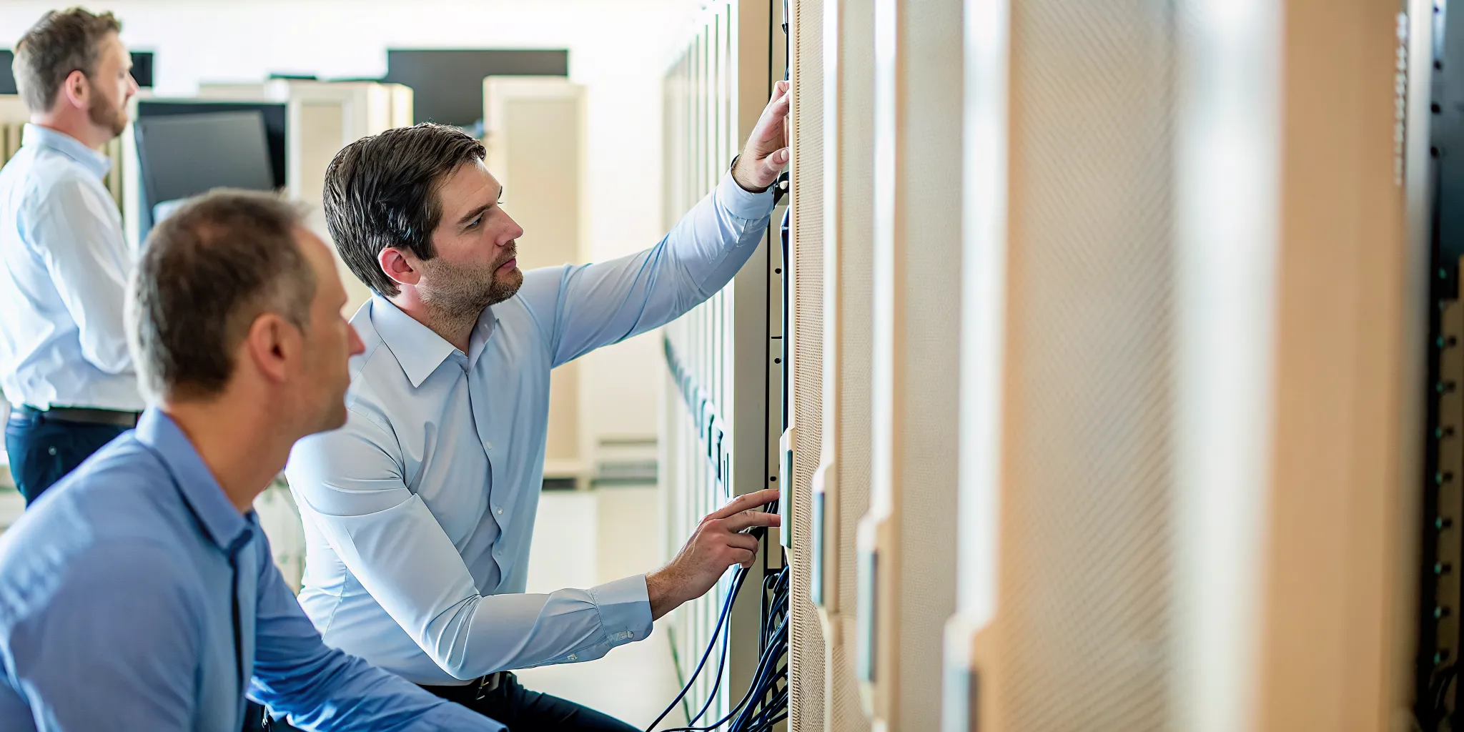 IT team validating pass or fail metrics during a disaster recovery test
