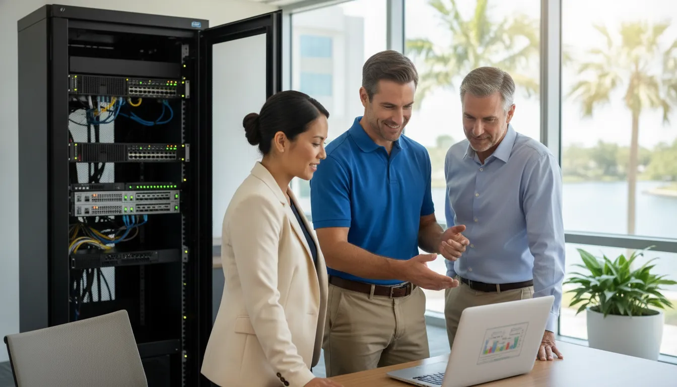 Managed IT engineer strengthening security and compliance for a growing business