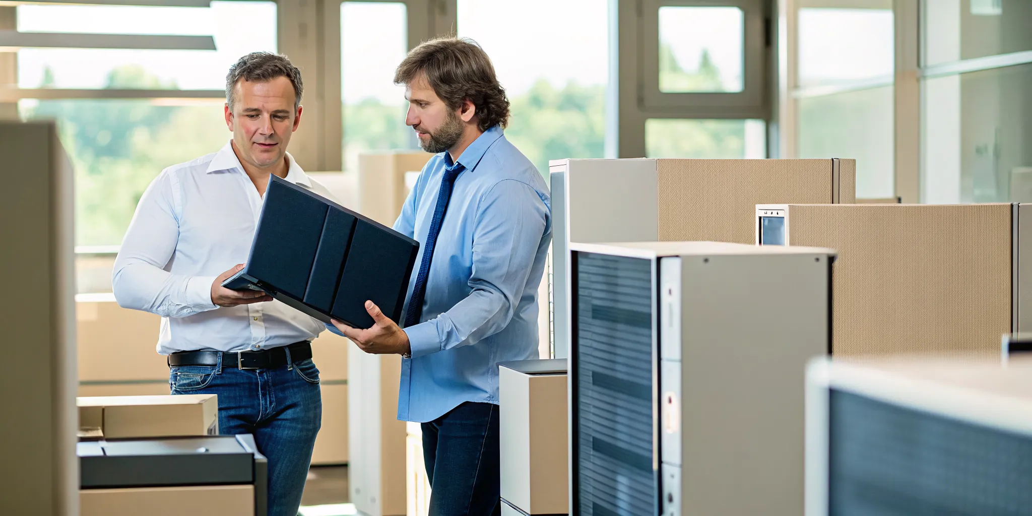 Managed IT technician assisting a Tampa small business with proactive network support