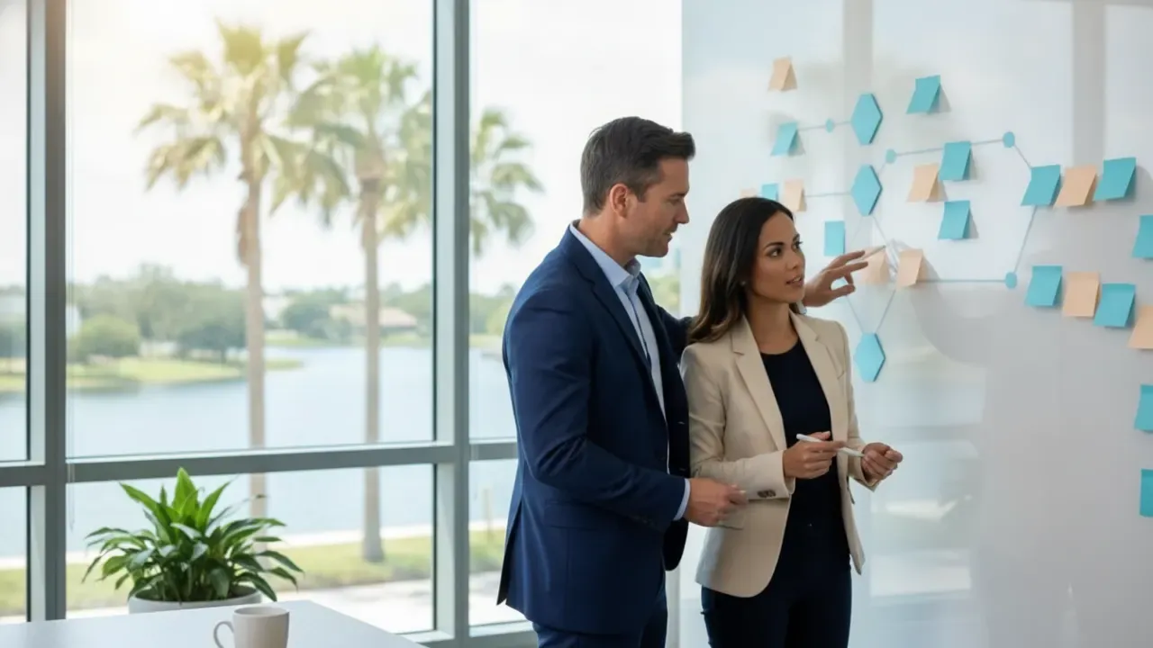 Power BI consulting services planning session for connecting business data