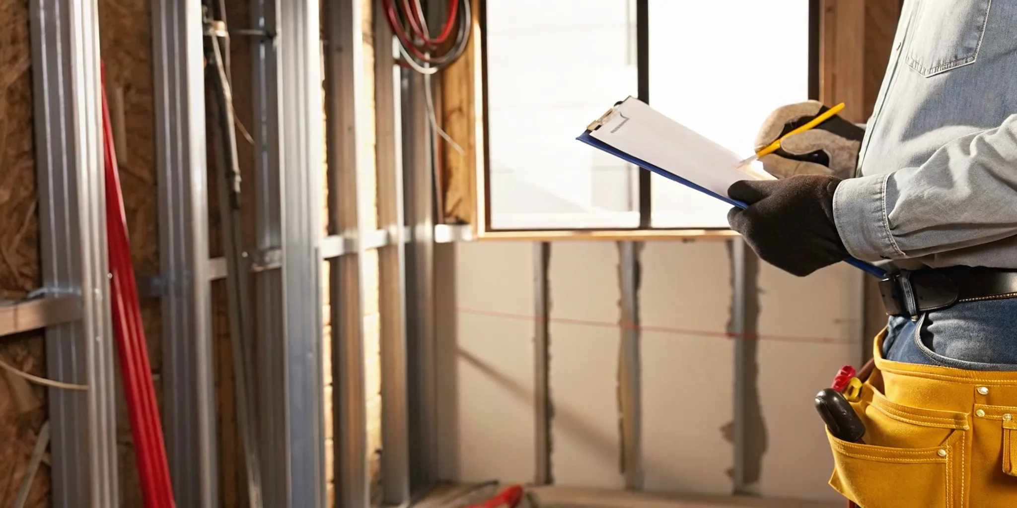 Licensed contractor inspecting concealed work for an after-the-fact permit
